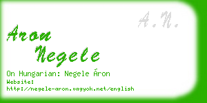 aron negele business card